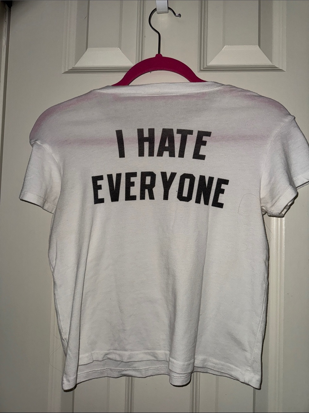 Brandy Melville “I hate everyone” baby tee